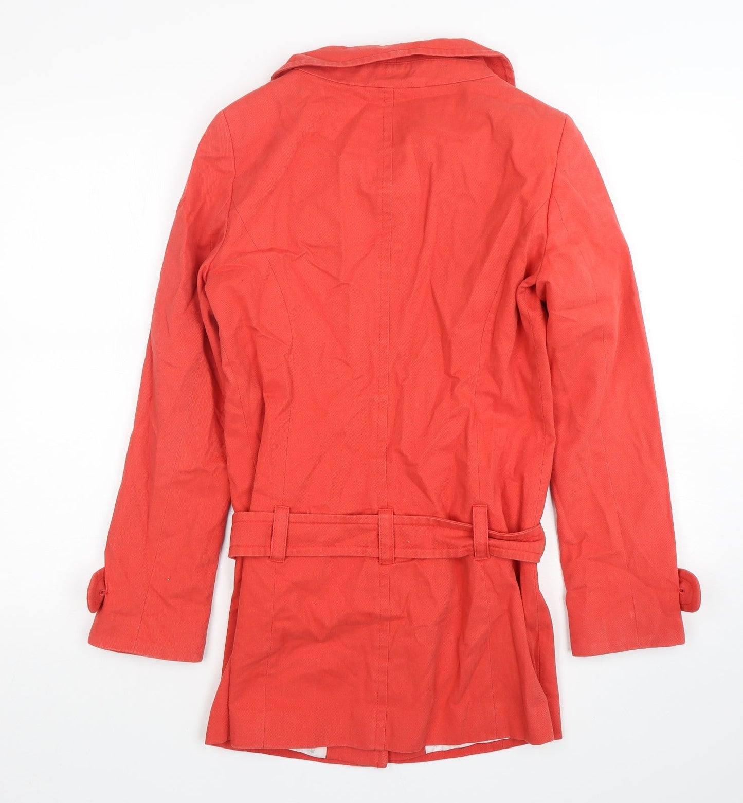 River Island  Womens Pink   Overcoat Coat Size 8  Button