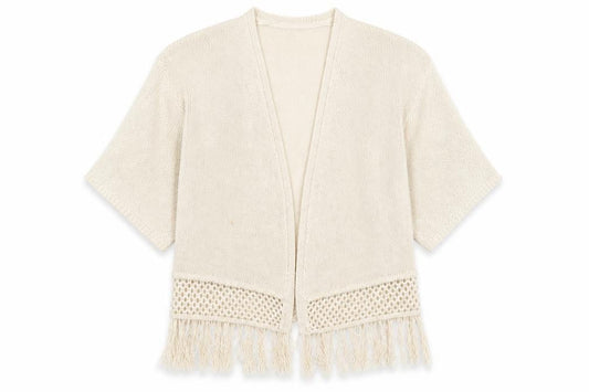 Atmosphere Womens Beige V-Neck  Acrylic Cardigan Jumper Size M