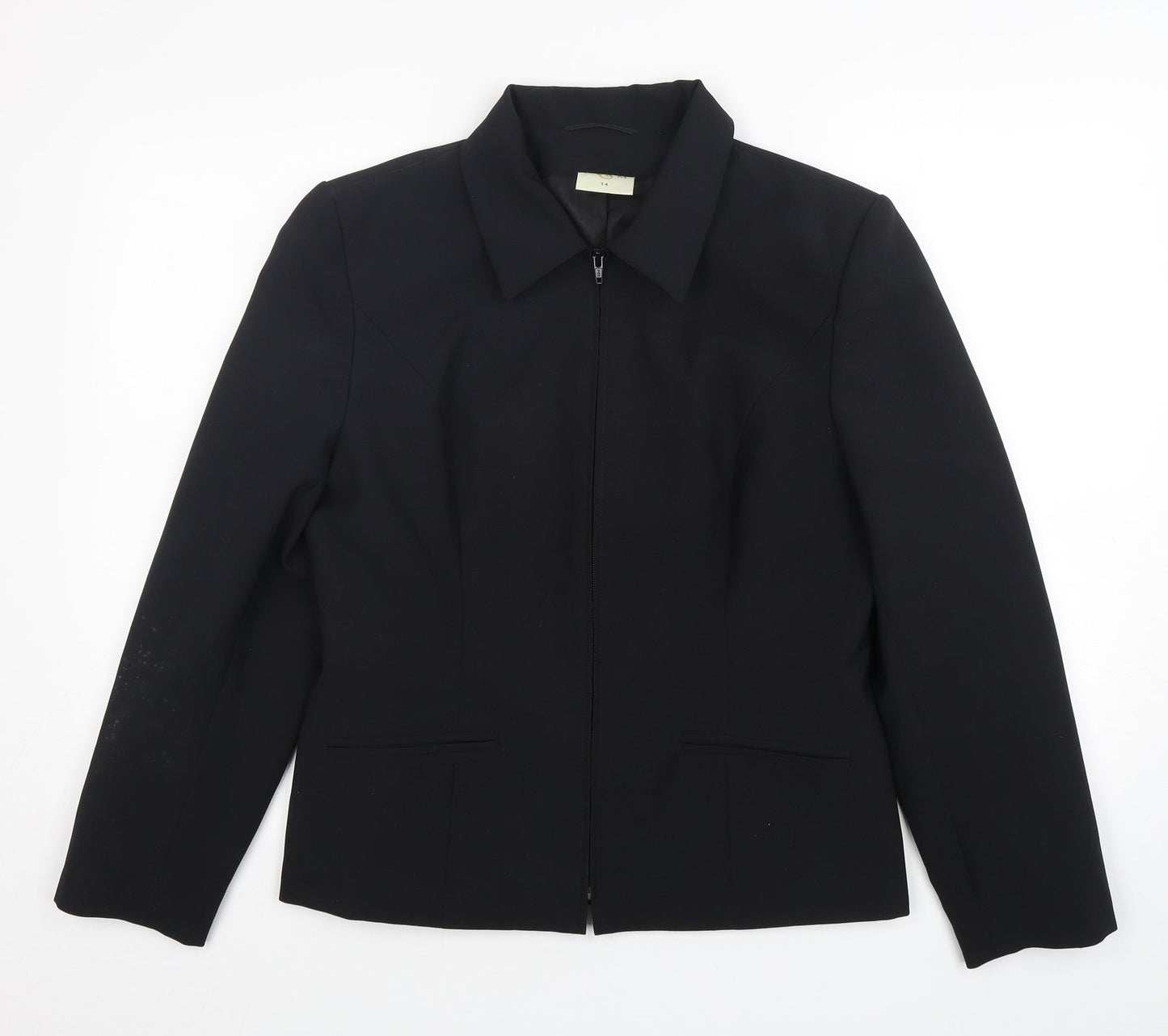 Etam Womens Black   Jacket  Size 14  Zip