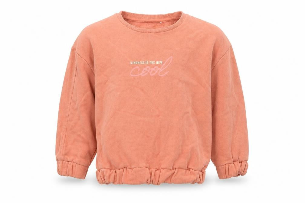 George Girls Orange  Cotton Pullover Sweatshirt Size 3-4 Years