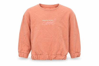George Girls Orange  Cotton Pullover Sweatshirt Size 3-4 Years