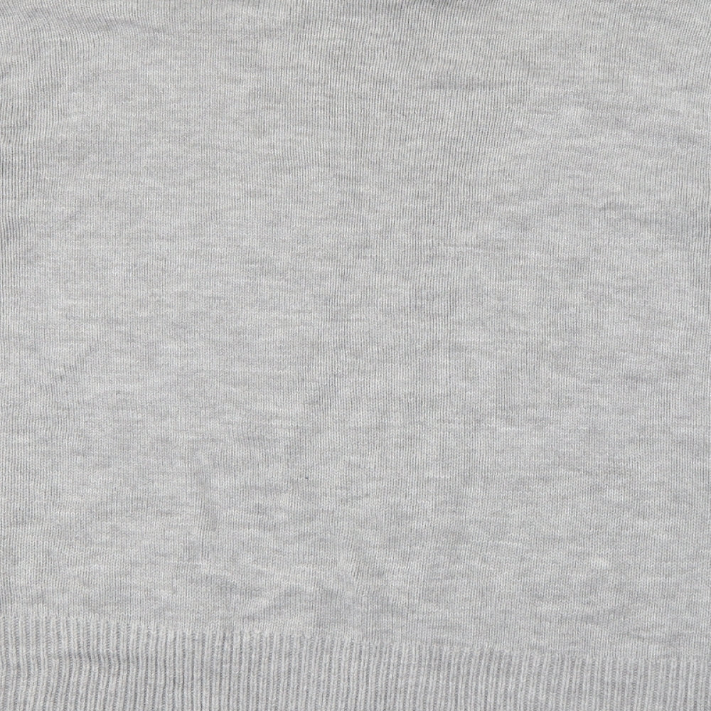 Wallis Womens Grey Roll Neck  Acrylic Pullover Jumper Size S