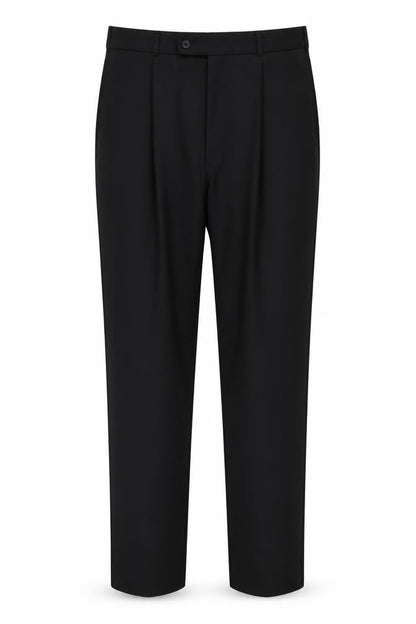 Preworn Womens Black  Polyester Trousers  Size 36 in L32 in Regular Button