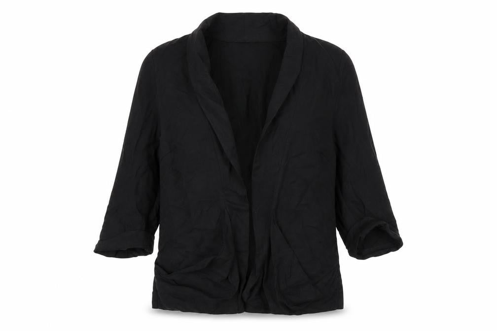 Warehouse Womens Black  Lyocell Jacket Blazer Size 10