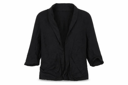 Warehouse Womens Black  Lyocell Jacket Blazer Size 10