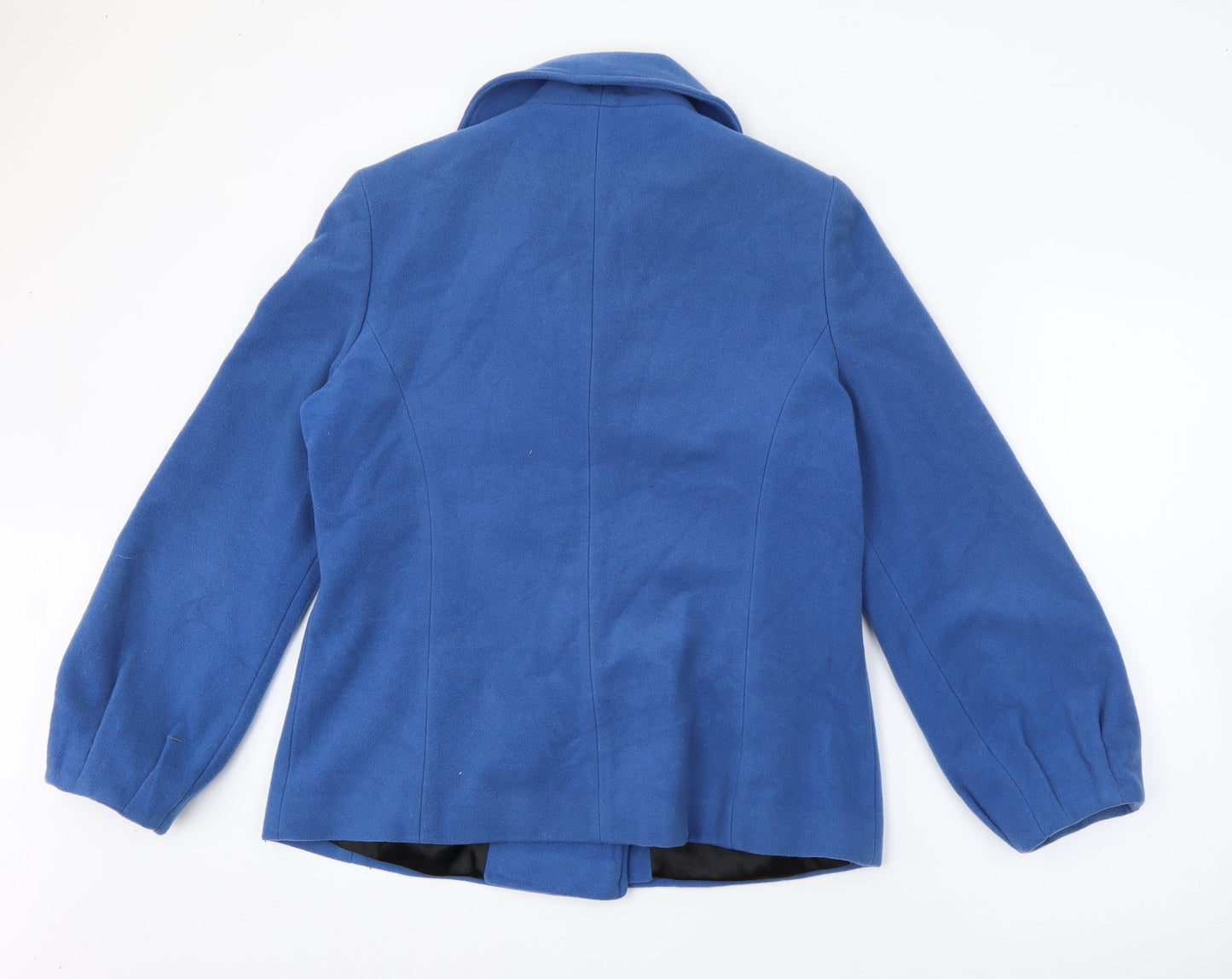 M&Co Womens Blue   Jacket Coat Size 14  Button