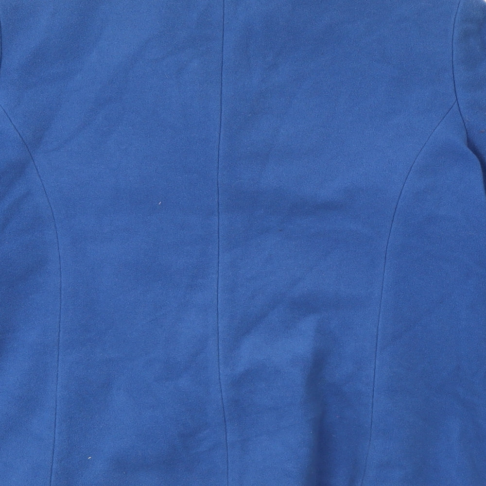 M&Co Womens Blue   Jacket Coat Size 14  Button