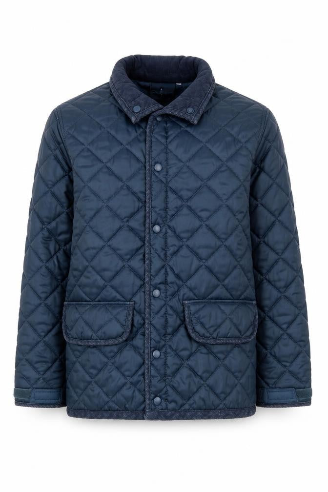 Fastrack Mens Blue   Quilted Coat Size XS  Snap