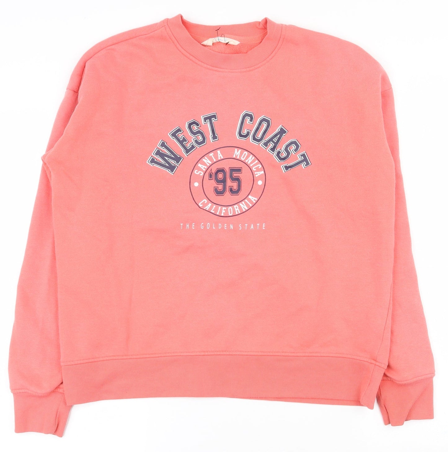 Primark Womens Pink  Cotton Pullover Sweatshirt Size 6  Pullover