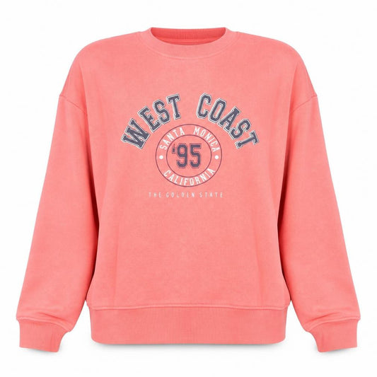 Primark Womens Pink  Cotton Pullover Sweatshirt Size 6  Pullover