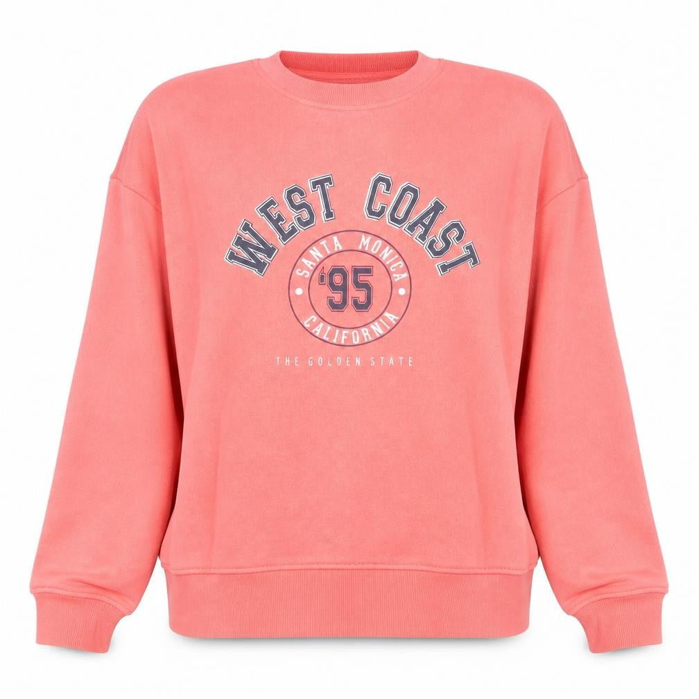 Primark Womens Pink  Cotton Pullover Sweatshirt Size 6  Pullover