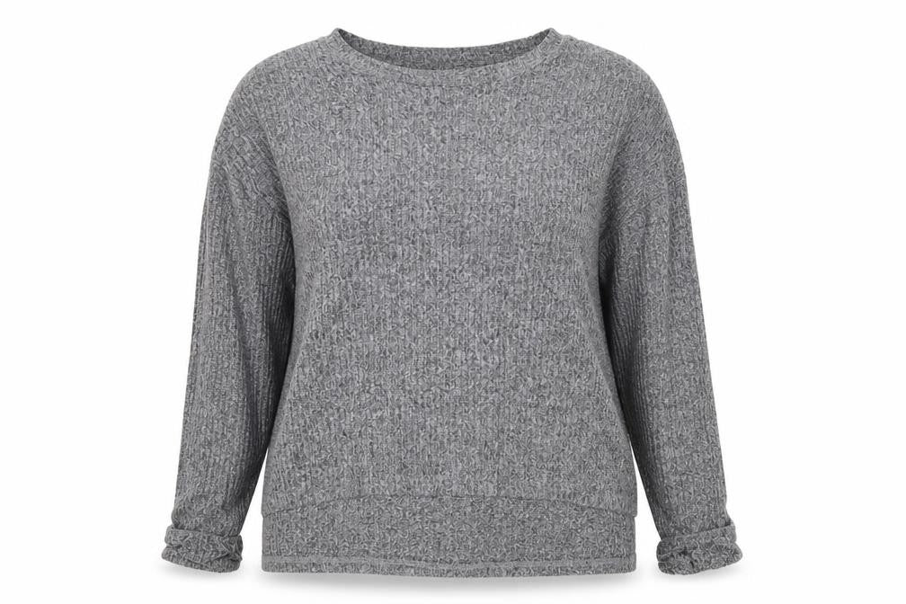 Primark Womens Grey Round Neck  Polyester Pullover Jumper Size 12