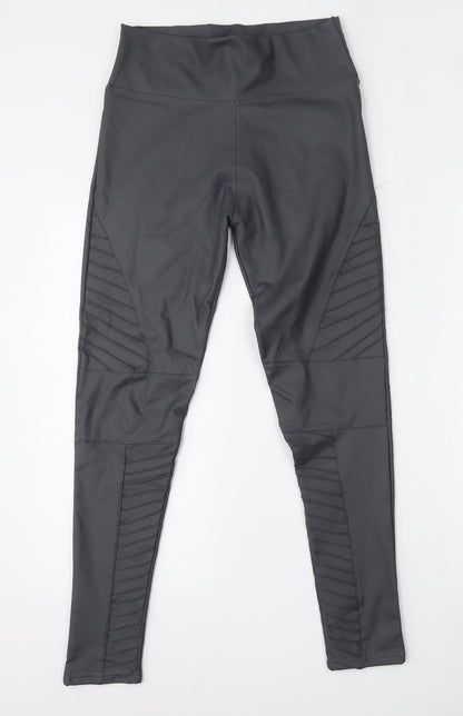 Verso Womens Grey  Polyamide Trousers  Size S L26 in Regular