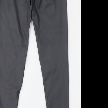 Verso Womens Grey  Polyamide Trousers  Size S L26 in Regular