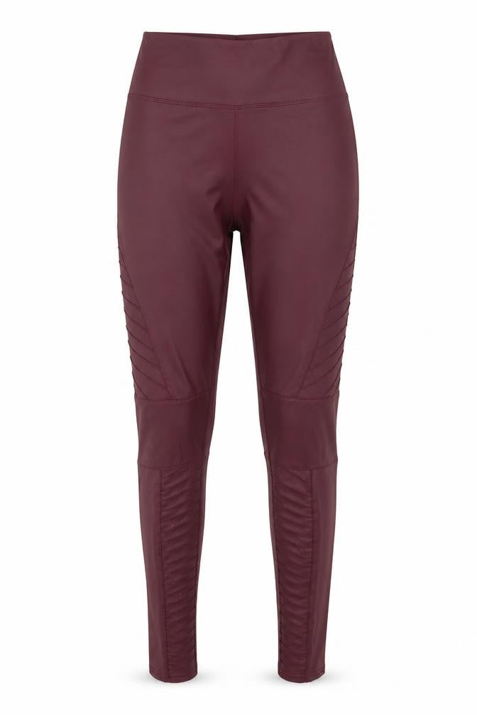 Yu & Me Womens Red  Polyamide Trousers  Size S L26 in Regular  - Leather Trousers