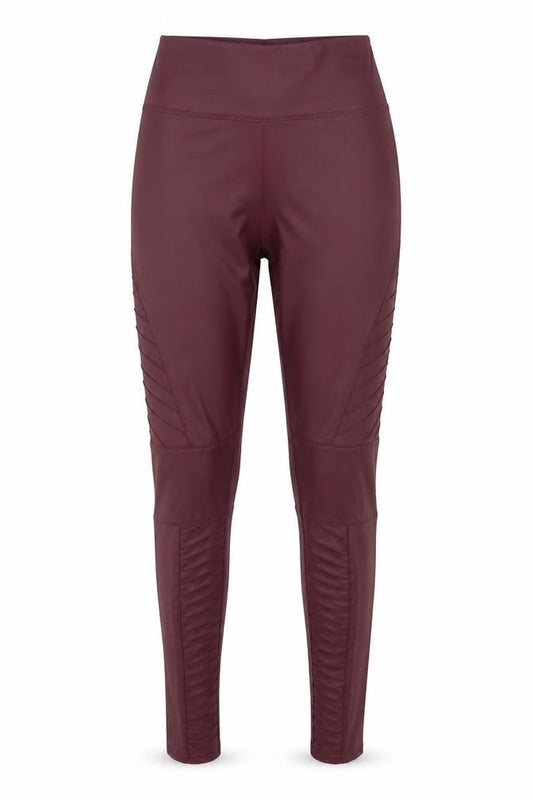 Yu & Me Womens Red  Polyamide Trousers  Size S L26 in Regular  - Leather Trousers