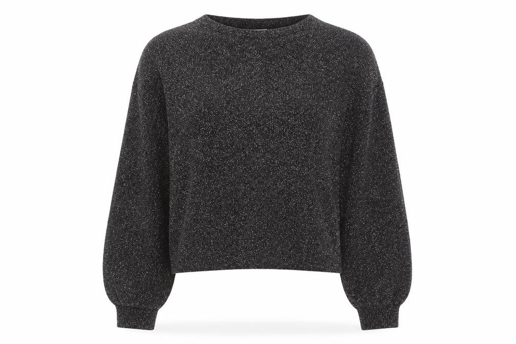 Divided by H&M Womens Black Round Neck  Polyester Pullover Jumper Size S