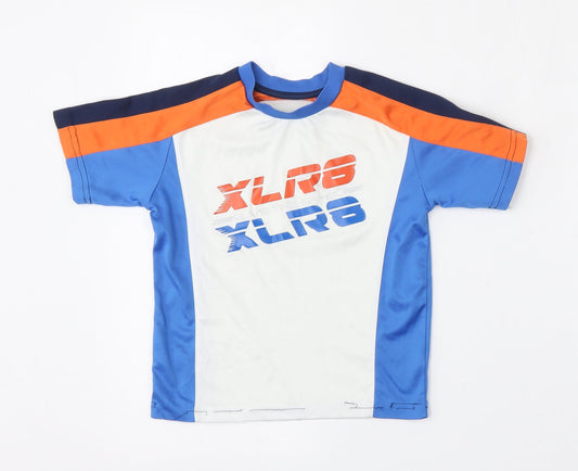 Dunnes Stores Boys Multicoloured  Polyester Basic T-Shirt Size 5 Years Round Neck  - Gaming