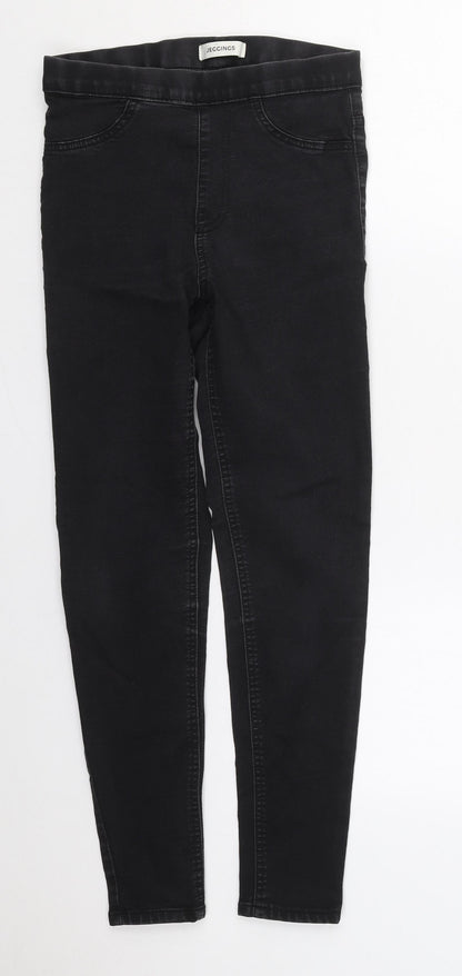 Marks & Spencer Womens Black  Cotton Jegging Jeans Size 8 L25 in Regular