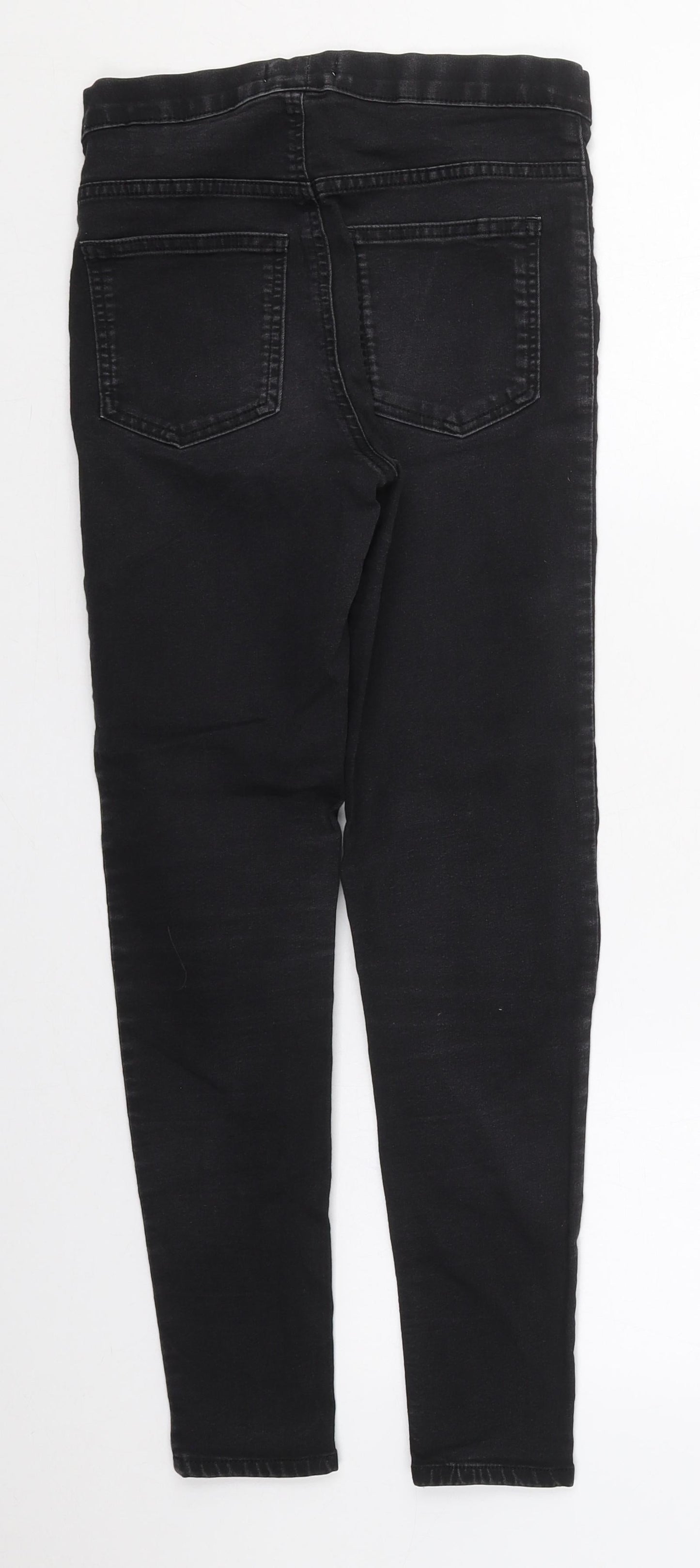 Marks and Spencer Womens Black  Cotton Jegging Jeans Size 8 L25 in Regular