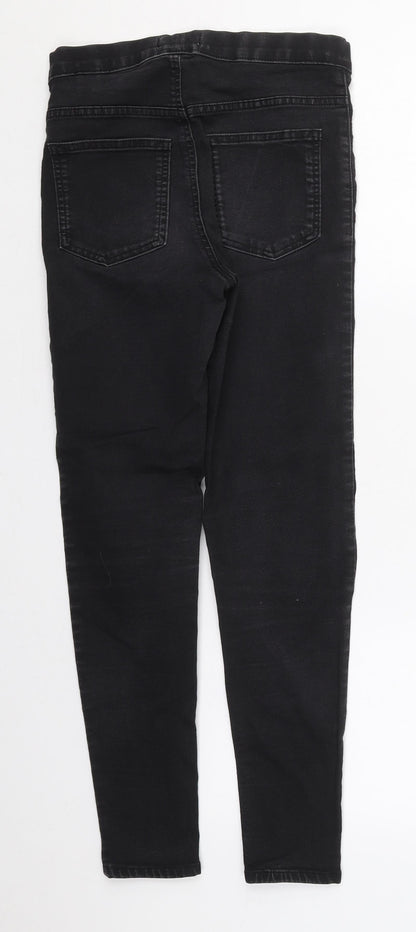 Marks & Spencer Womens Black  Cotton Jegging Jeans Size 8 L25 in Regular
