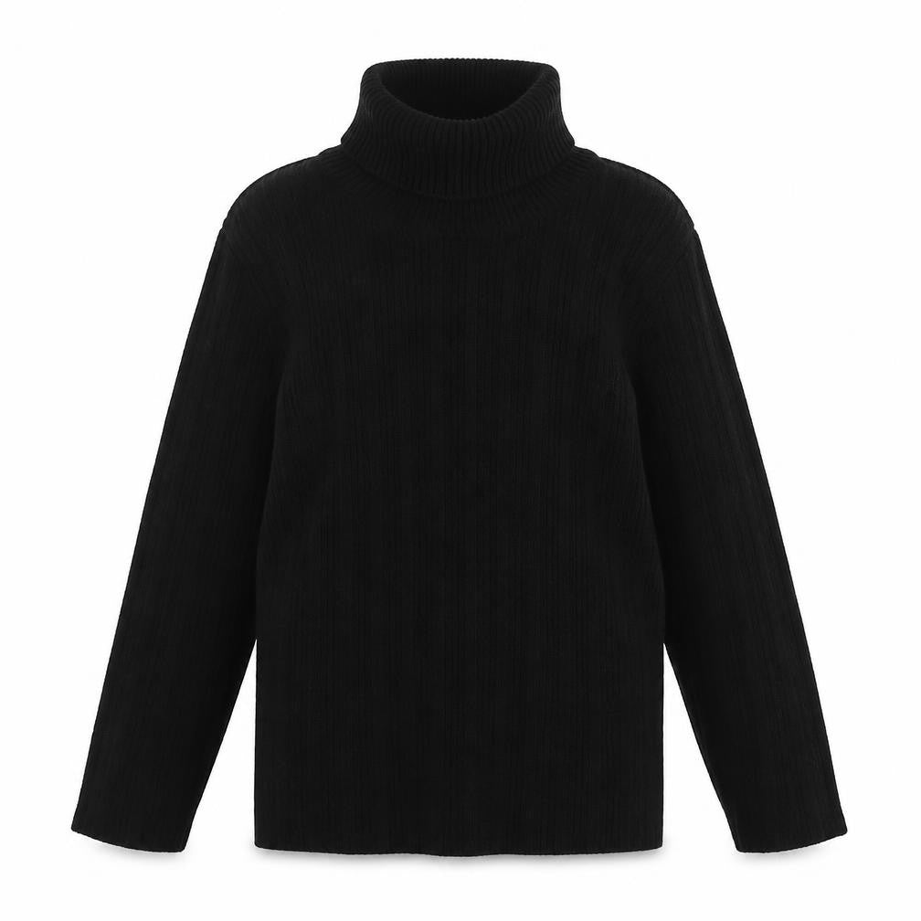 NEXT Girls Black Roll Neck  Cotton Pullover Jumper Size 2 Years  Pullover
