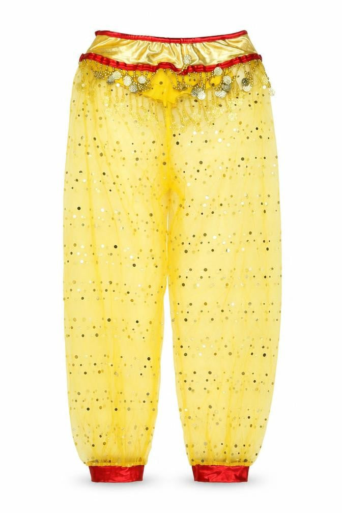 1st Position Womens Yellow Polka Dot Nylon Cropped Trousers Size 28 in L24 in Regular