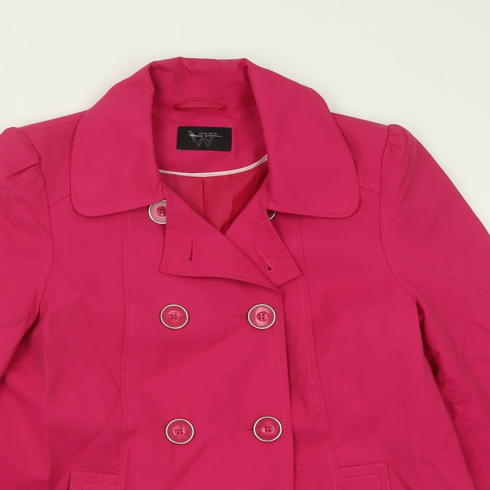 BHS Womens Pink   Jacket  Size 12  Button