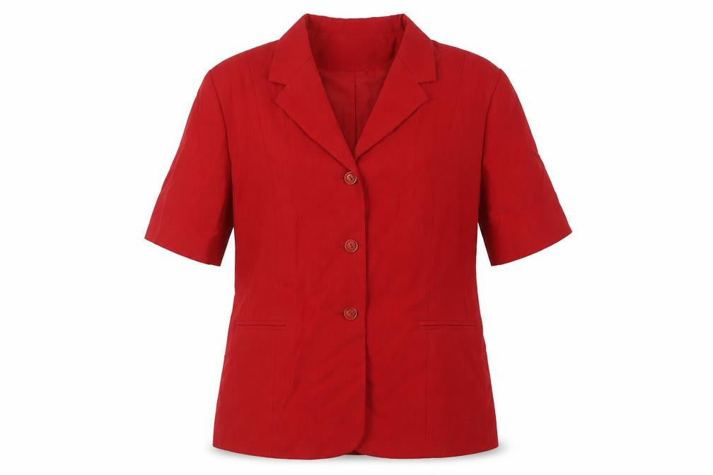 Bonmarché Womens Red Jacket Blazer Size 2 Button