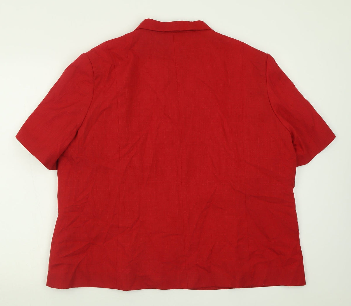 Bonmarché Womens Red Jacket Blazer Size 2 Button