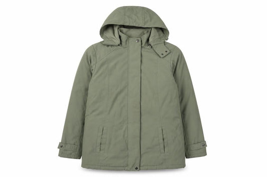 Bonmarché Womens Green Parka Coat Size S Zip