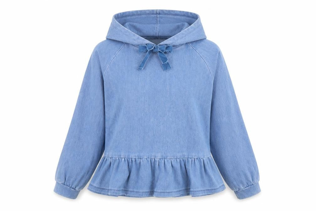 NEXT Womens Blue  Cotton Pullover Hoodie Size XS  Pullover