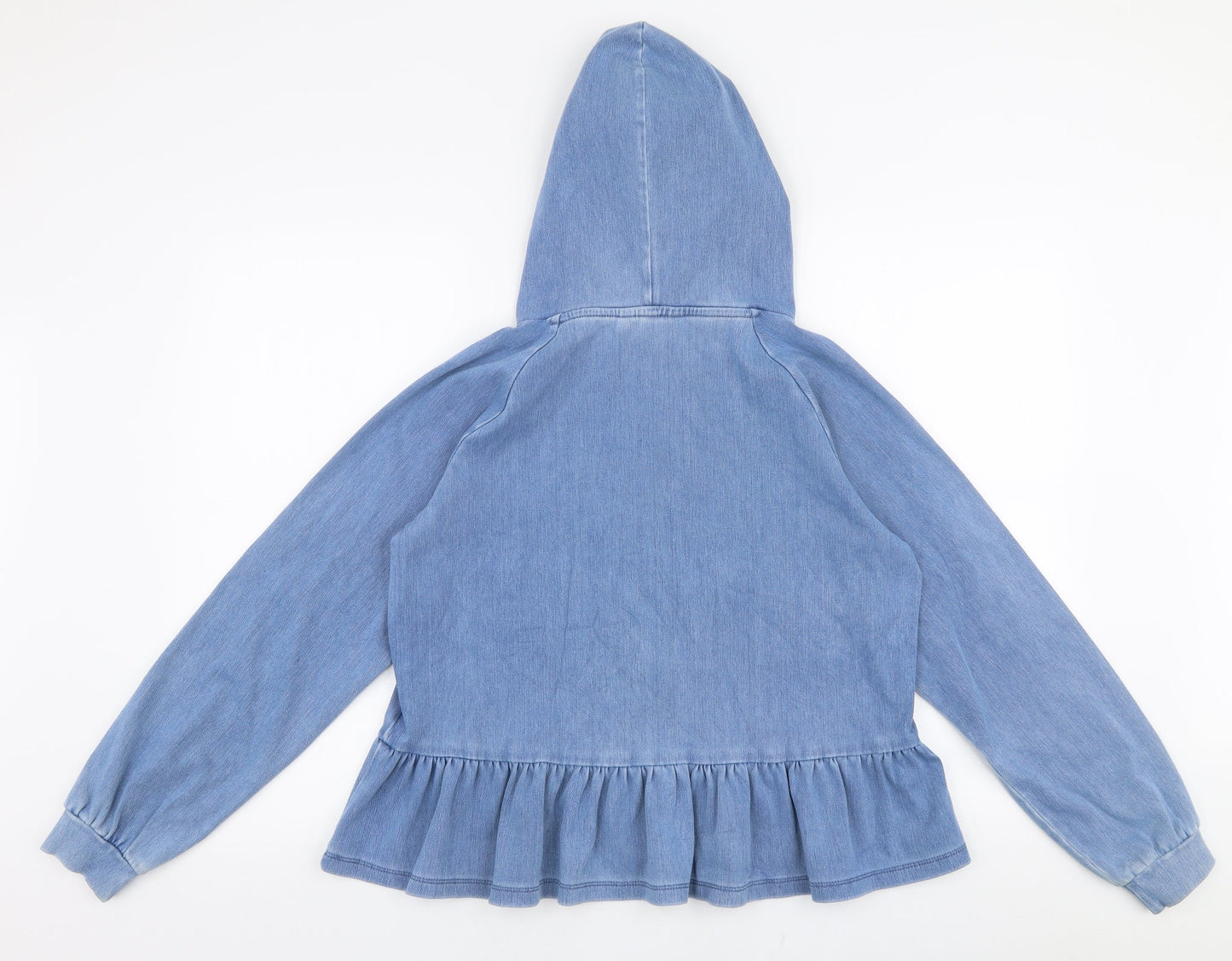 NEXT Womens Blue  Cotton Pullover Hoodie Size XS  Pullover