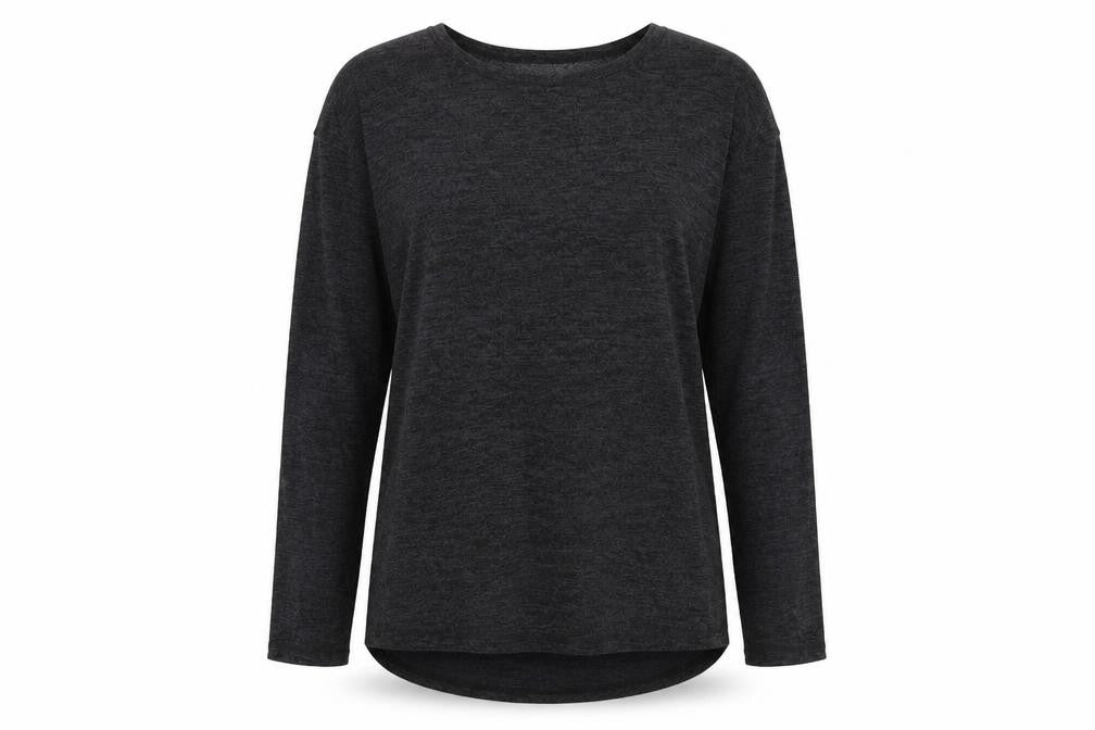 H&M Womens Grey Round Neck  Polyester Pullover Jumper Size L