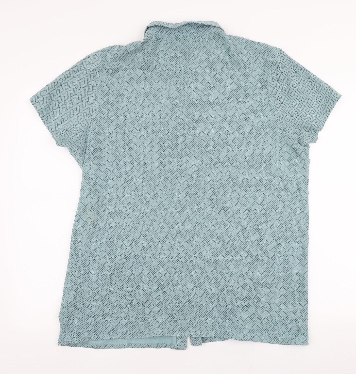 Matalan Mens Blue  Cotton  Button-Up Size XL Collared Button