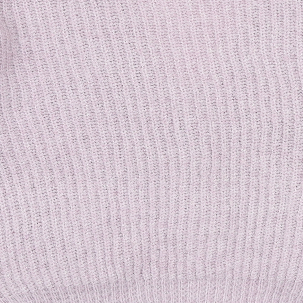 Primark Womens Purple V-Neck  Acrylic Cardigan Jumper Size 2XS