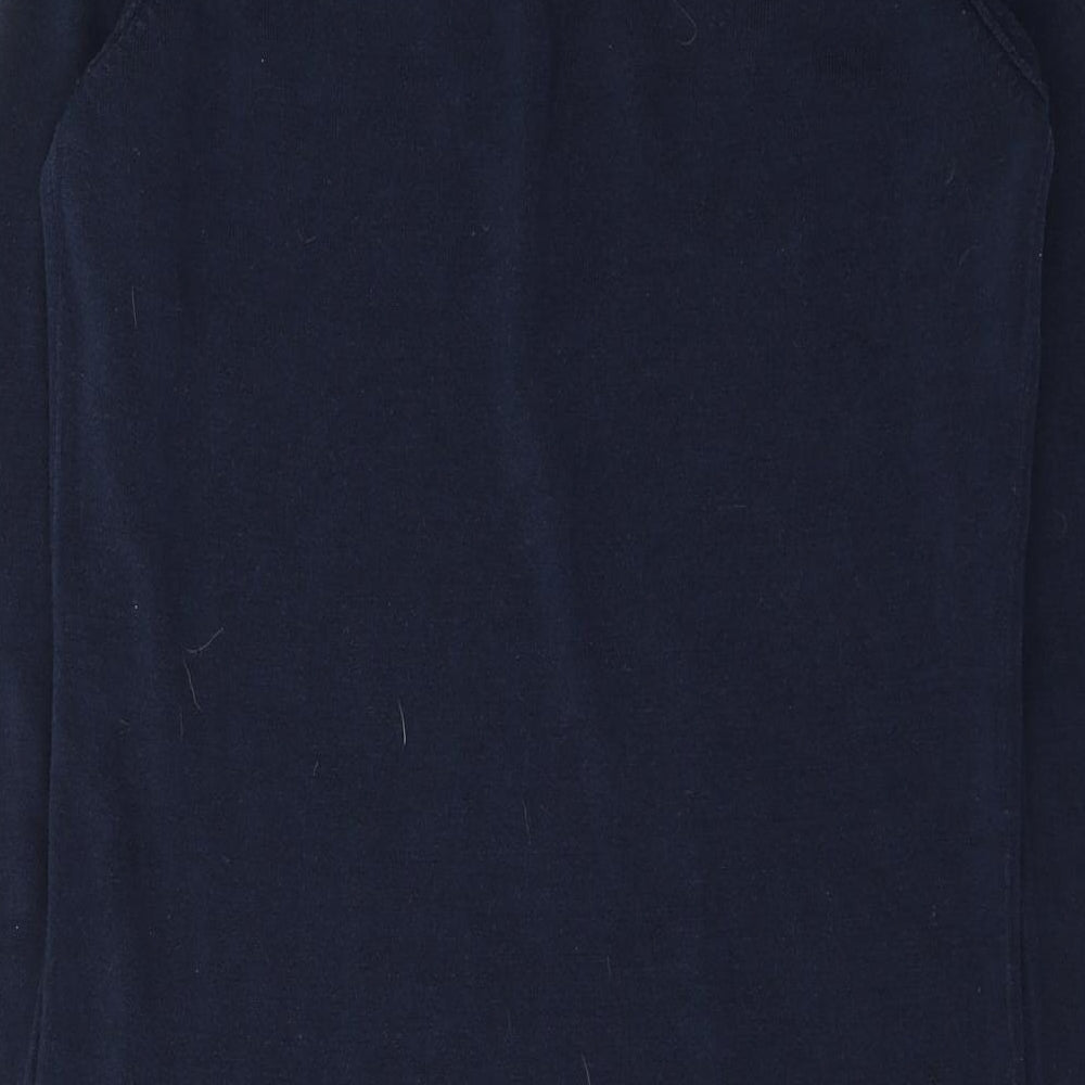 TU Womens Blue  Acrylic Jacket Dress  Size 10  V-Neck Pullover