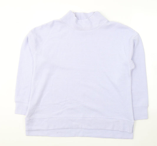 Dunnes Stores Womens Purple High Neck  Polyester Pullover Jumper Size L