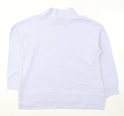 Dunnes Womens Purple High Neck  Polyester Pullover Jumper Size L