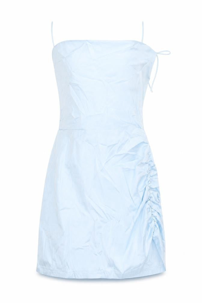 Cider Womens Blue  Polyester Shift  Size XS  Square Neck Zip