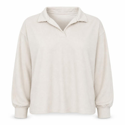 Dunnes Womens Beige V-Neck  Polyester Pullover Jumper Size L