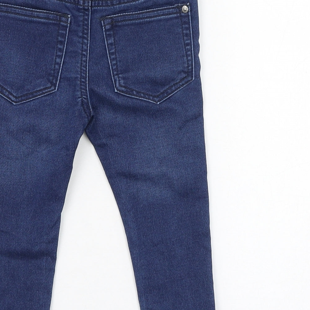 Dunnes Stores Boys Blue  Cotton Capri Jeans Size 9 Months  Pullover