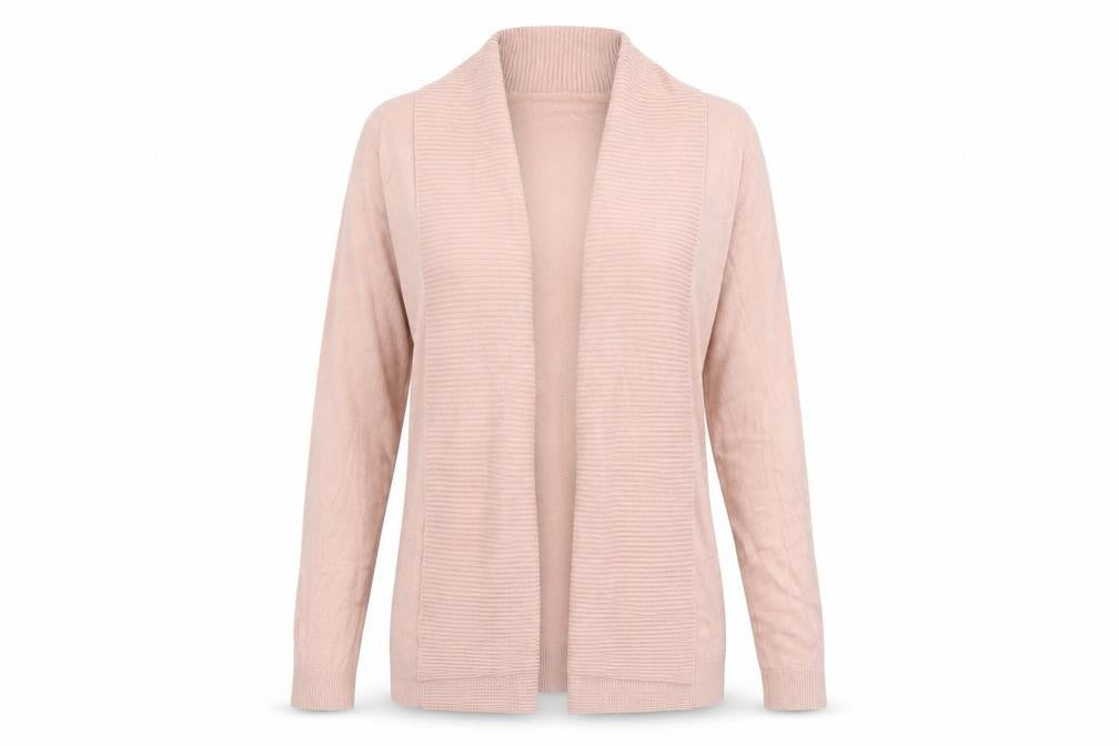 MNG Womens Pink Roll Neck  Polyester Cardigan Jumper Size 8