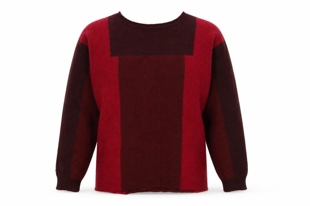 George Womens Red Boat Neck  Acrylic Pullover Jumper Size S