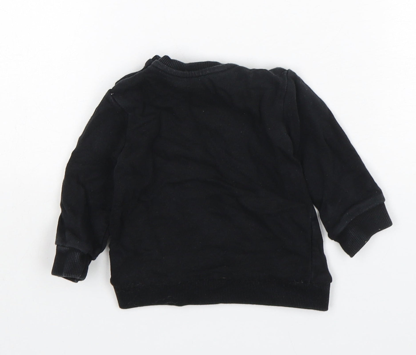 George Boys Black  Cotton Pullover Jumper Size 3-6 Months  Pullover