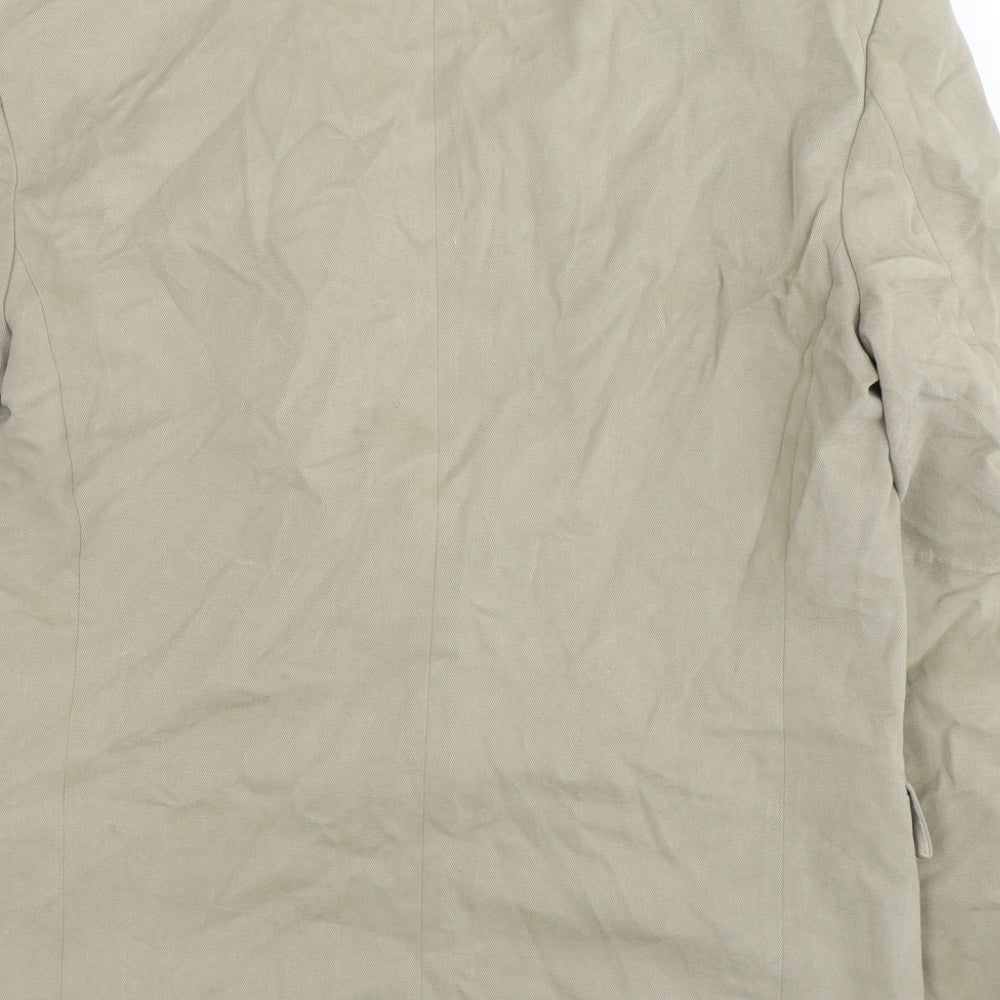 Gurteen Mens Beige  Cotton Jacket Suit Jacket