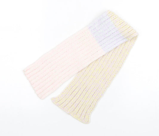 Preworn Girls Multicoloured Colourblock Polyester Scarf Scarves & Wraps Size Regular