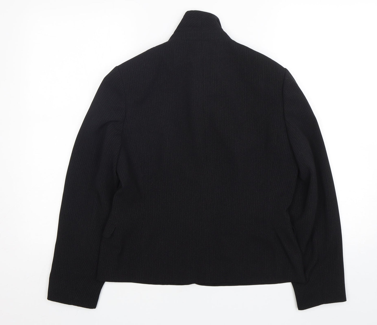 NEXT Womens Black Polka Dot  Jacket Blazer Size 10  Button
