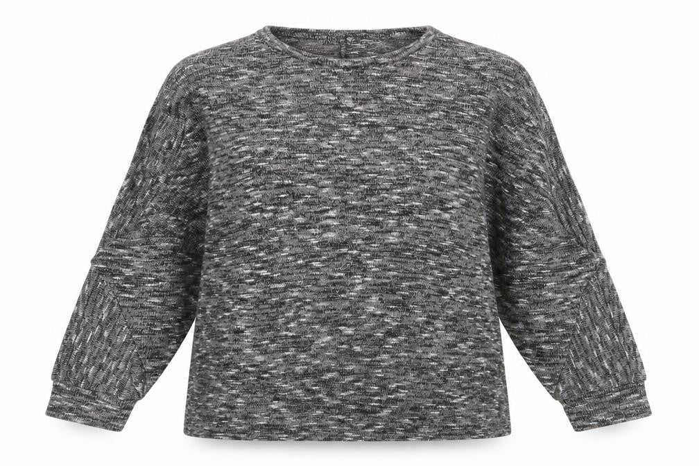 New Look Womens Grey Crew Neck  Polyester Pullover Jumper Size S