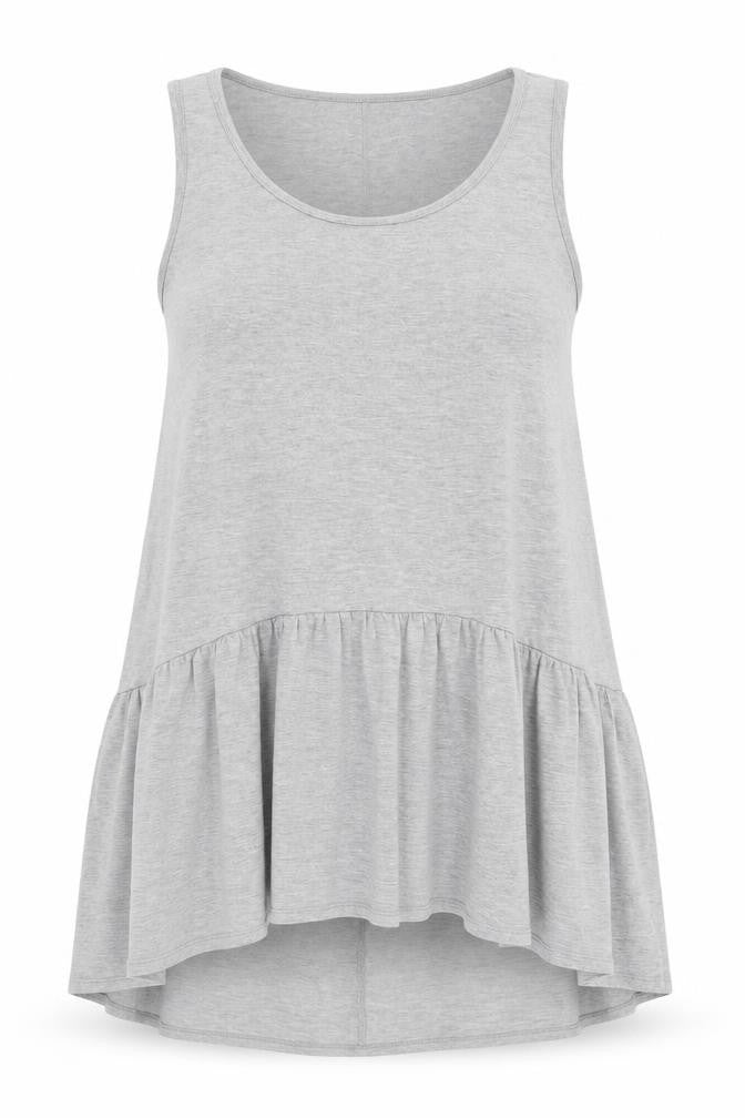 Atmosphere Womens Grey  Viscose Trapeze & Swing  Size 12  Scoop Neck Pullover